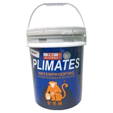 PLIMATES 金絲猴 水性防水隔熱面漆 P-701, 5加侖裝, 灰色, 20kg, 1桶