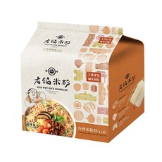 老鍋米粉 台灣米粉炒風味, 100%台灣純米 新竹在地生產 傳統風味, 70g, 4包, 1袋