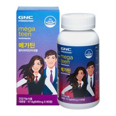 GNC 메가틴 멀티비타민 앤 미네랄, 90정, 1개