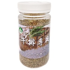 Longyes 隆一 牛排專用調味鹽, 搭配奧勒岡, 德國百里香, 摩洛哥迷迭香, 120g, 1罐
