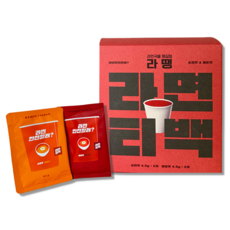 라면티백 순한맛 4.5g 8p + 매운맛 4.5g 8p 세트, 1세트 16개