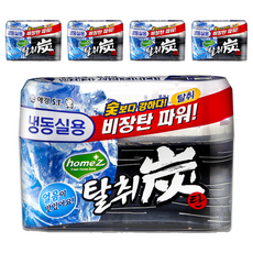 home'Z 冷凍機用除臭煤, 70g, 5個