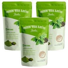 BEOBE 綠茶拿鐵沖泡粉, 500g, 1包, 3包