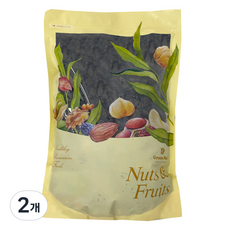 그린너트 너츠 앤 후르츠 건포도, 1kg, 2개