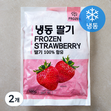농우 딸기 (냉동), 2개, 500g