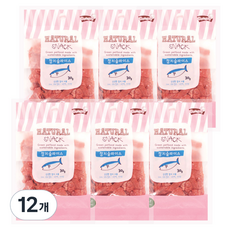 굿데이 네츄럴 스낵 고양이 간식, 참치슬라이스, 30g, 12개