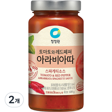 청정원 아라비아따 스파게티 소스, 2개, 600g