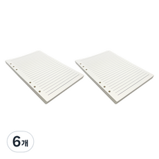 製作愛好A5活頁夾 6孔 日記內頁, 80張, 6個