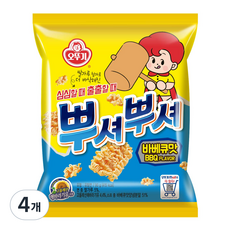 오뚜기 뿌셔뿌셔 바베큐맛, 90g, 4개