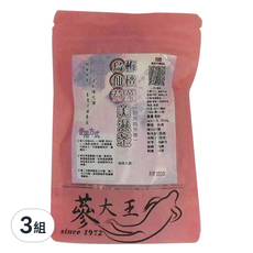夢大王 烏梅仙楂荷葉美濕茶包 (特加粉光蔘) 6gX10入, 6g, 10包, 3袋