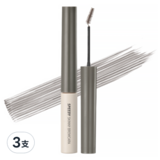 peripera 速型極細染眉膏 3g, 01 冷灰色, 3支