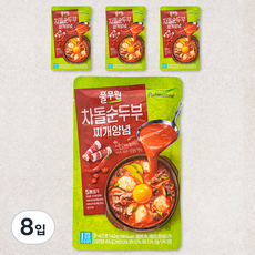 풀무원 차돌순두부찌개 양념, 140g, 8입