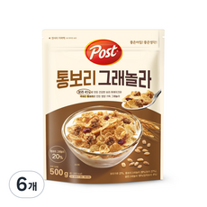 포스트 통보리 그래놀라, 500g, 6개