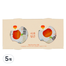 에코맘의산골이유식 유아용 산골푸딩 2p, 사과당근, 150g, 5개