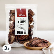 피지마켓 수제간식 대용량팩, 한우허파, 400g, 3개