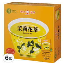 天仁茗茶 茉莉花茶, 袋裝防潮，保持新鮮, 香氣怡人，隨時享用, 100包, 2g, 600包
