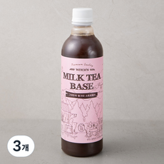 마녀의부엌 위치스 블랜딩티 스트로베리 밀크티베이스, 500ml, 3개