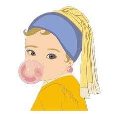 ARTLIFE 數字油畫DIY DA2383 20 x 20cm, Q版少女, 1個