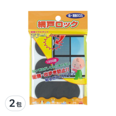 CAR-BOY 紗窗紗門安全貼片, 6入, 防止兒童開啟紗窗, 意外或惡意逃生, 2包