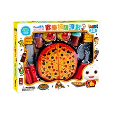 風車圖書 Food超人 趣味家家酒玩具組 歡樂披薩派對 Set, 25件組, 1組