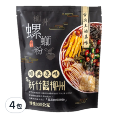 亟品 螺螄粉 經典原味, 口感獨特，兼顧健康衛生，安心享用, 300g, 4包