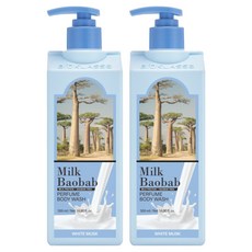밀크바오밥 퍼퓸 바디워시 화이트머스크, 500ml, 2개