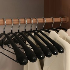 마켓플랜 논슬립 정장 옷걸이, 블랙, 5개 블랙, 5개