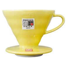HARIO 好璃奧 V60 彩虹磁石濾杯, VDC-02-YEL-EX 檸檬黃02 1~4杯, 1個