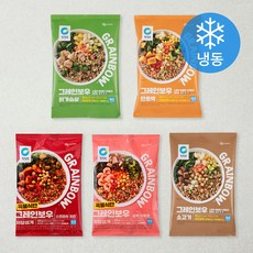 청정원 그레인보우 소고기 200g 2p + 닭가슴살 200g 2p + 단호박 200g 2p + 스리라차치킨 200g 2p + 갈릭쉬림프 200g 2p (냉동), 2kg, 1세트