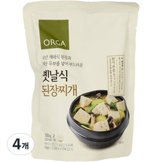 올가홀푸드 옛날식 된장찌개, 4개, 500g