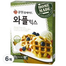 큐원 홈메이드 와플믹스, 500g, 6개