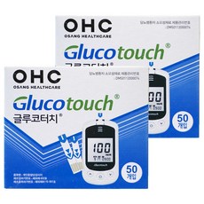 Osang Healthcare OHC Gluco Touch血糖測試紙, 2個, 50件