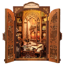 Daehotoys 回憶的書店迷你書店DIY組合 137片, 1個, 混色