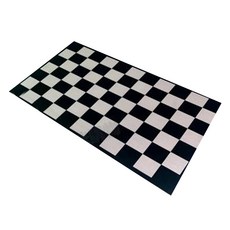 矽藻土軟地墊, 60x40cm 浴室防滑墊 2個, 臥室/廚房/玄關/浴室適用, 可折疊收納, 40 x 60cm, 黑白棋盤格