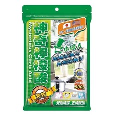 小綠人 檸檬酸, 超強去漬 安心洗淨 清潔除垢 無毒安全, 800g, 1包