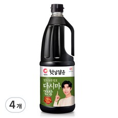 청정원 햇살담은 염도낮춘 발효다시마 간장, 1.7L, 4개