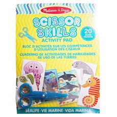 Melissa&Doug 瑪莉莎 勞作學習剪紙遊戲簿 + 剪刀, 海底世界, 1組