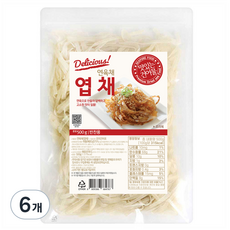해맑은푸드 연육채 엽채, 500g, 6개
