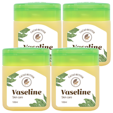 Vaseline 凡士林 可可脂光澤保濕潤膚膏 原味, 100ml, 4罐