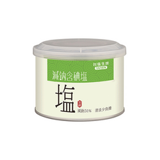 TAIYEN 台塩生技 減鈉含碘鹽 減鈉50% 清淡少負擔, 300g, 1罐