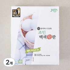 조인 무항생제 인증 백색왕란 1360g, 20구, 2개 20구, 2개