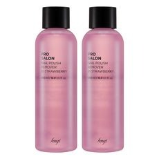 THE FACE SHOP 菲詩小舖 fmgt pro 沙龍指甲卸妝液 01 草莓, 500ml, 2個
