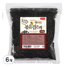 복이네먹거리 볶음 검은깨, 110g, 6개