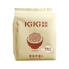 KiKi 食品雜貨 純素椒麻拌麵, 日光乾燥非油炸 5包入, 5包