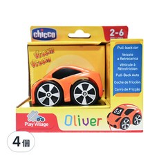 Chicco 迷你跑跑迴力車, 適合年齡2-6歲, 橘色, 4個