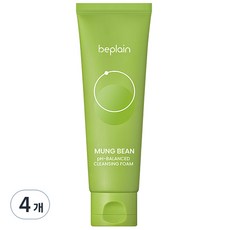비플레인 녹두 약산성 클렌징폼, 80ml, 4개