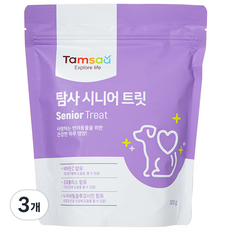 탐사 강아지 뉴트리션 트릿 시니어 영양제 300g, 혼합맛(쌀/귀리/연어/닭고기), 3개, 뼈/관절강화