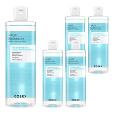 COSRX 弱酸性菸鹼醯胺膠束卸妝水, 5個, 400ml