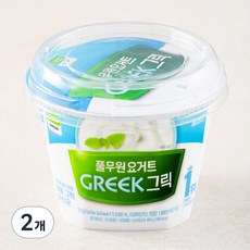 풀무원다논 그릭 플레인, 400g, 2개