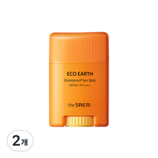 더샘 에코 어스 워터프루프 선 스틱 SPF50+ PA++++, 17g, 2개